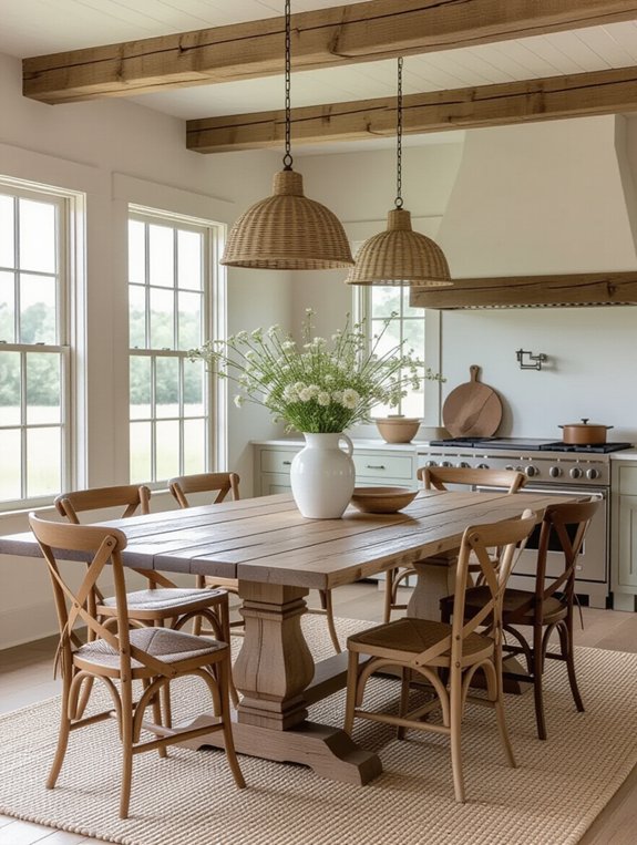 nostalgic rustic dining decor