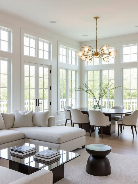 open modern living spaces