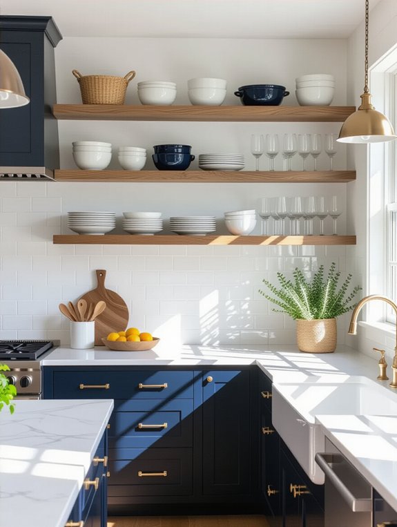 open shelving for creativity