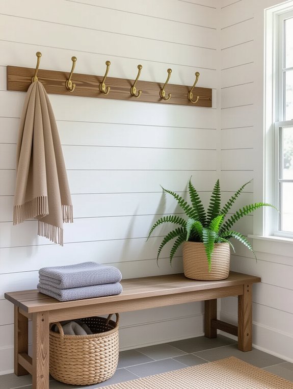 organize coats and bags