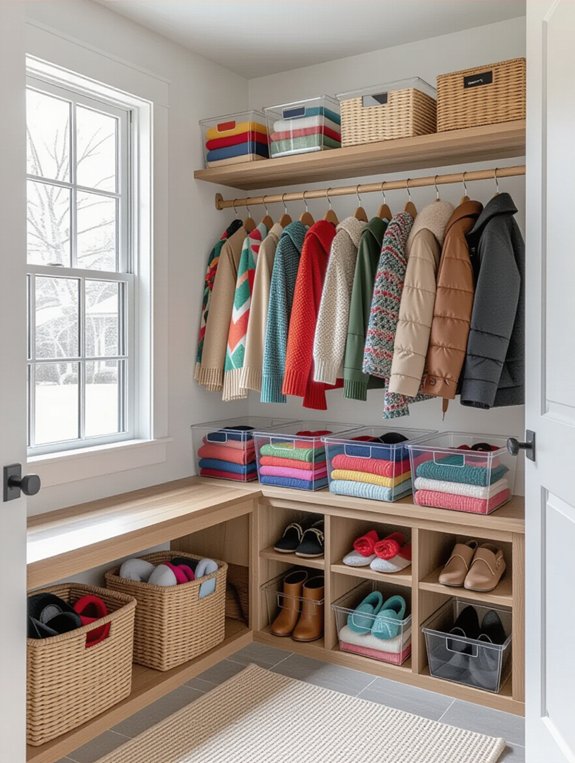 organized seasonal accessory storage