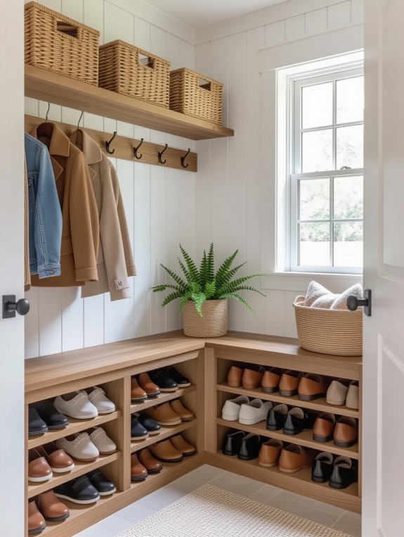 organized shoe storage solution