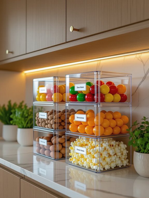 organized snack storage solution