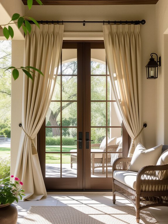 outdoor resistant fabric drapes