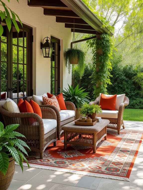 outdoor rugs enhance comfort