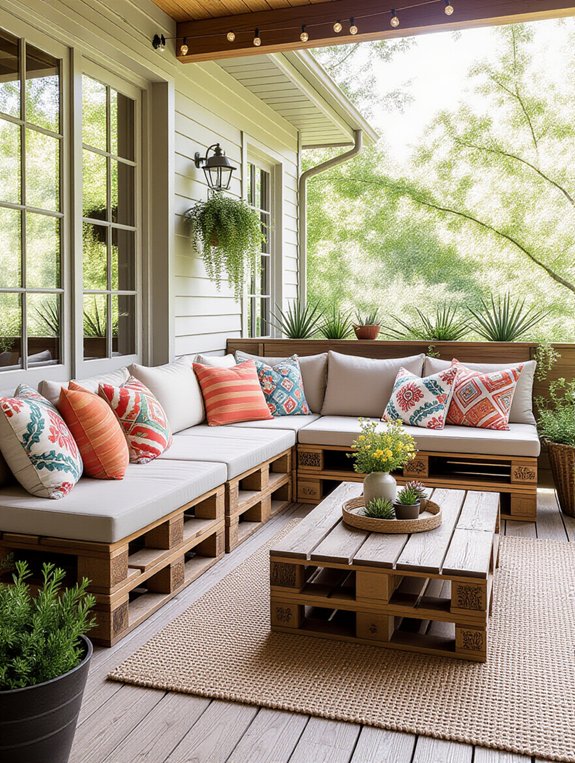 pallet furniture cozy seating