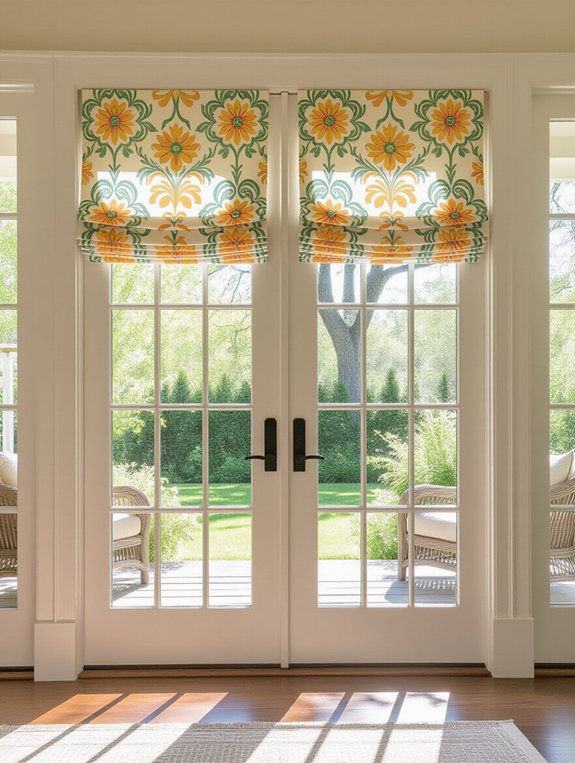 patterned roman shades ideas