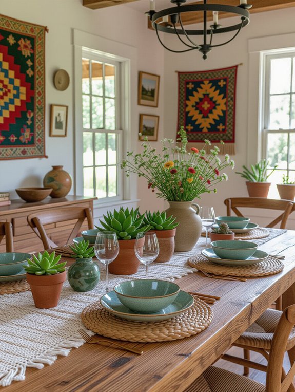 personalized boho dining decor