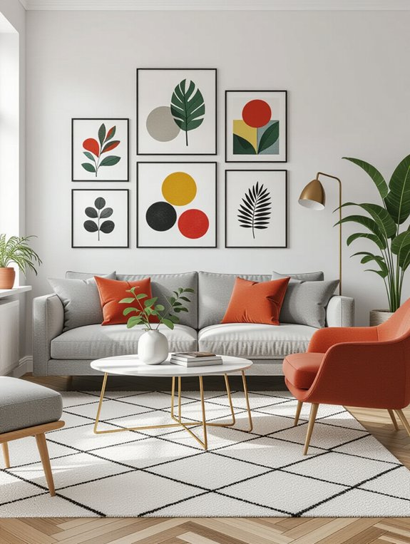 personalized eclectic art display