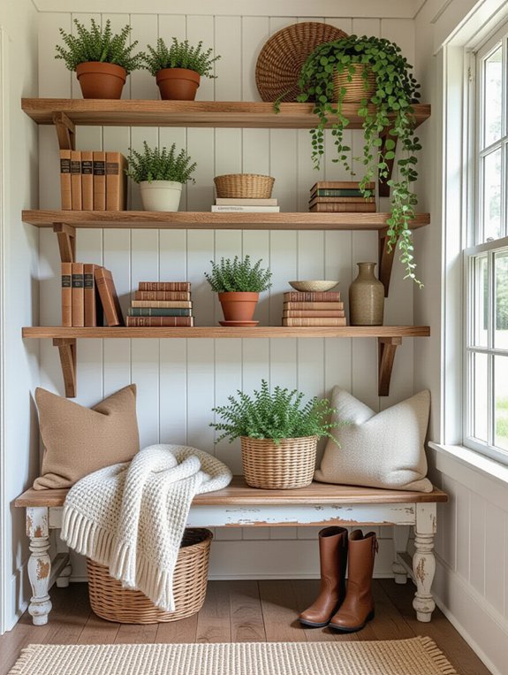 personalized farmhouse entryway decor