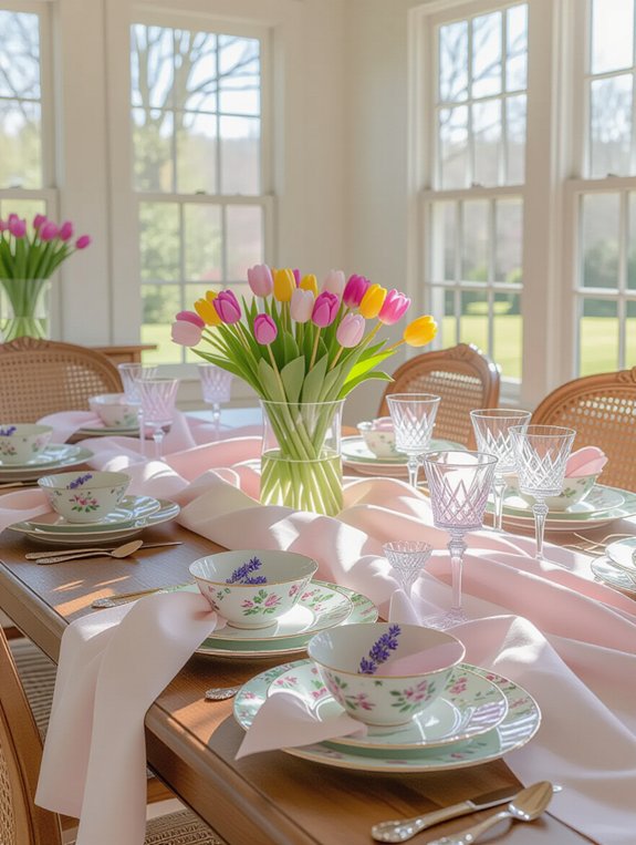 playful and colorful dining