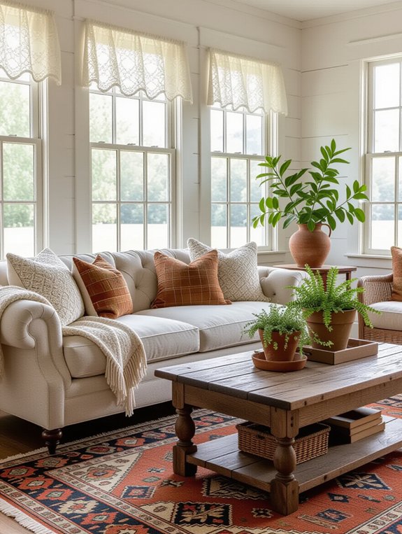 potted plants enhance ambiance