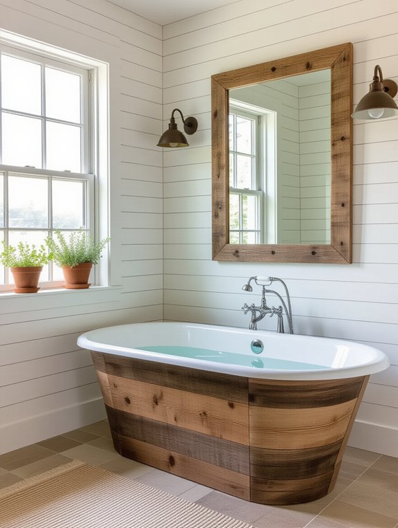 reclaimed materials for bathrooms