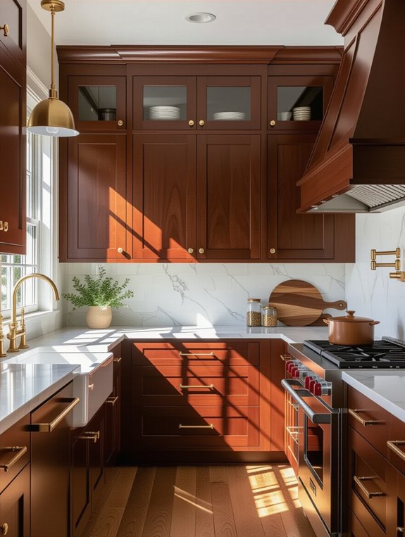 refresh kitchen cabinet stain