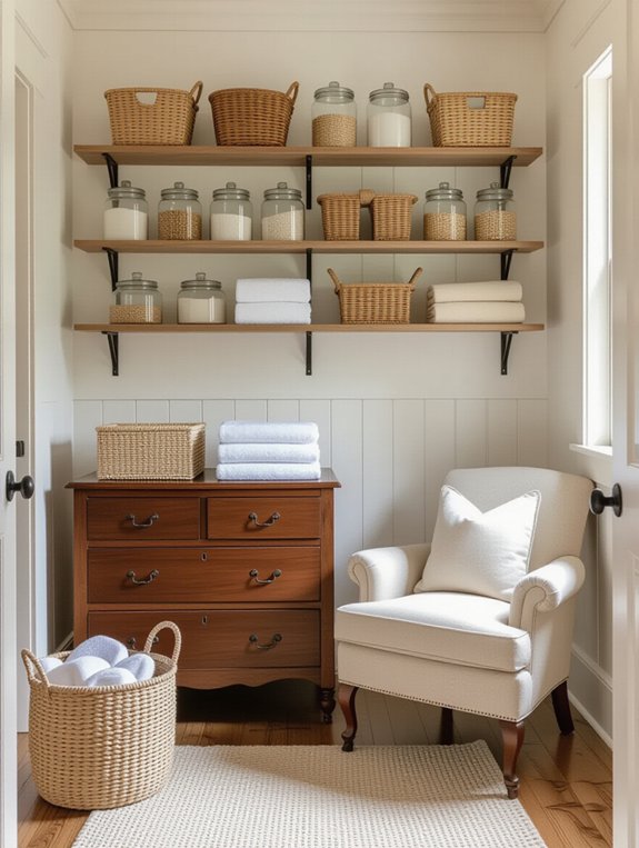 repurpose furniture for laundry