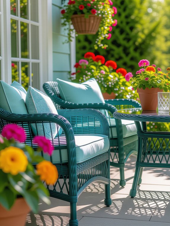 revitalize wicker with paint