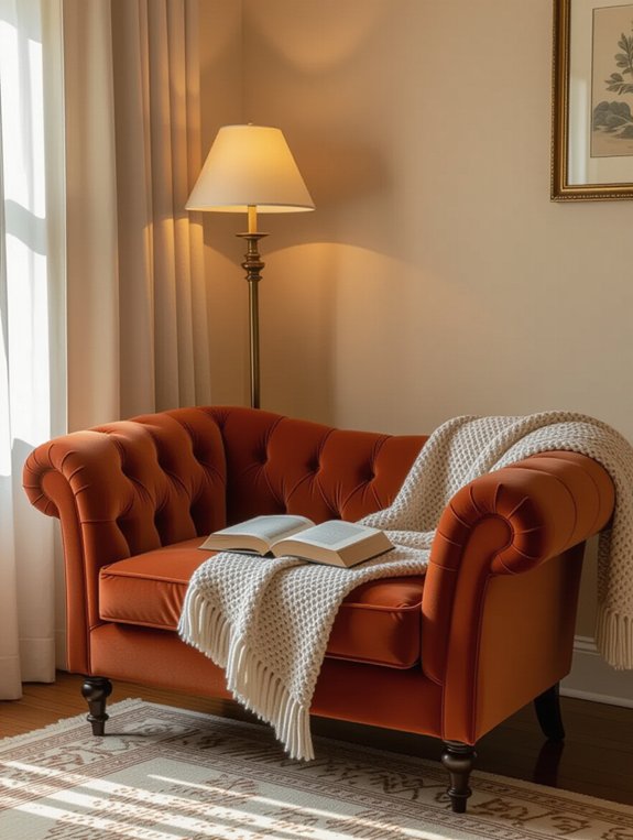 romantic evening reading ambiance