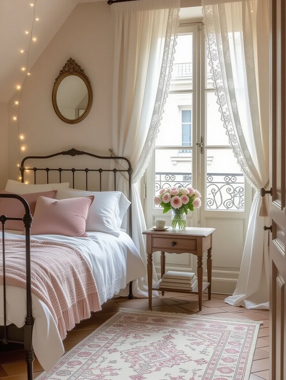 romantic parisian bedroom decor
