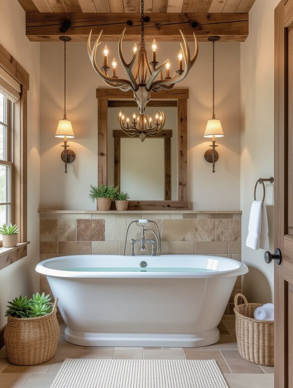 rustic antler lighting fixtures