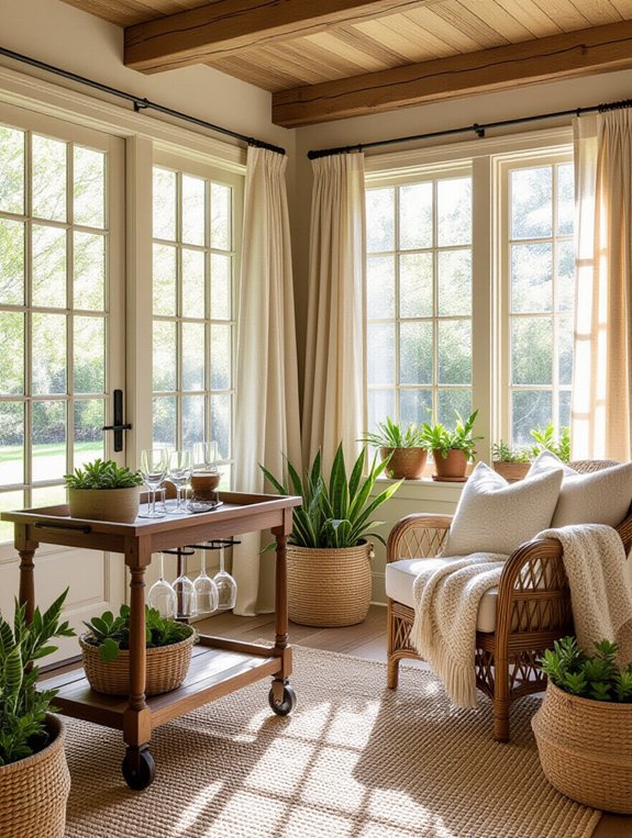 rustic bar cart charm