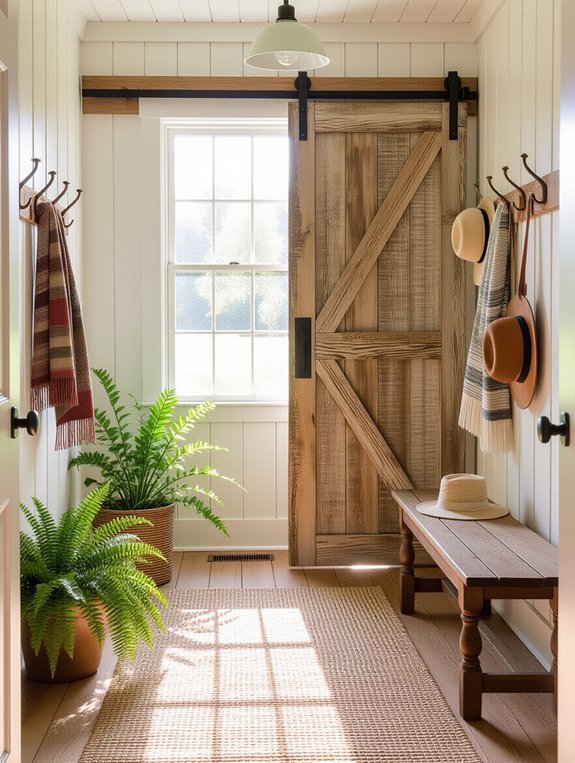 rustic barn door charm