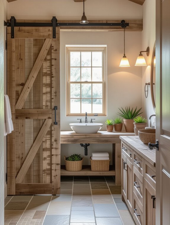 rustic barn door elegance