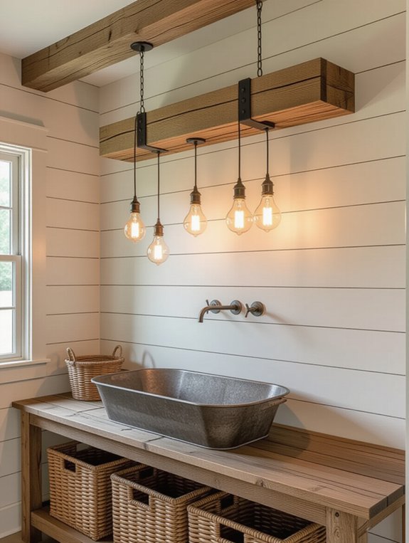 rustic barn style lighting fixtures