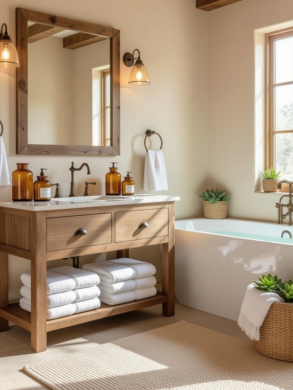 rustic bathroom cozy retreat