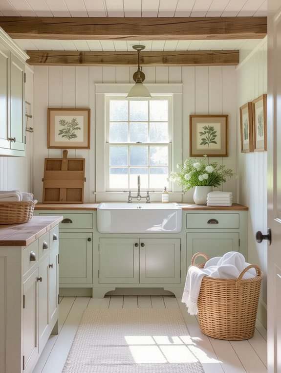 rustic beams enhance nostalgia