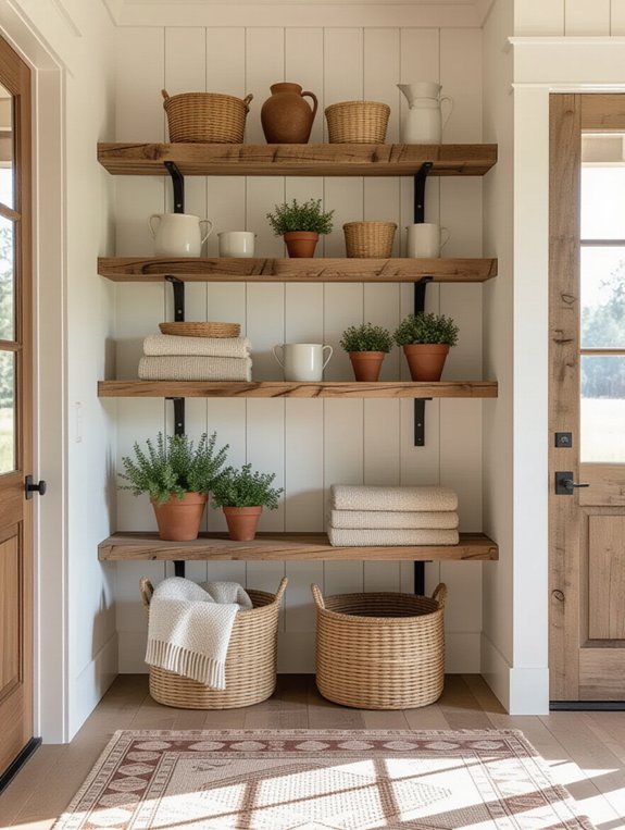 rustic charm and organization