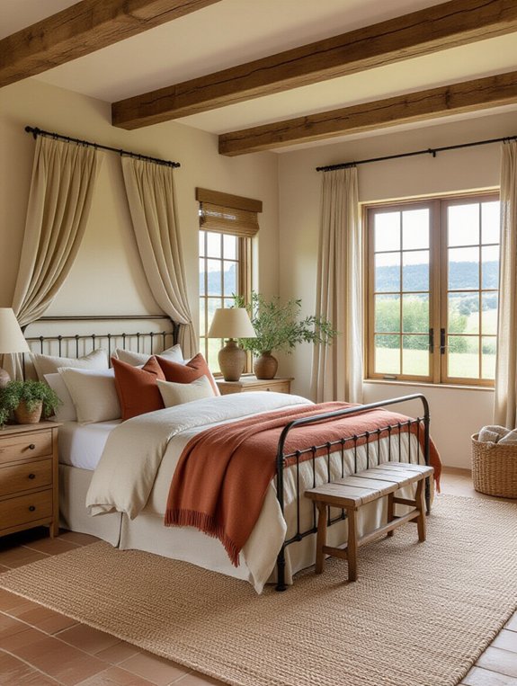 rustic earthy bedroom design