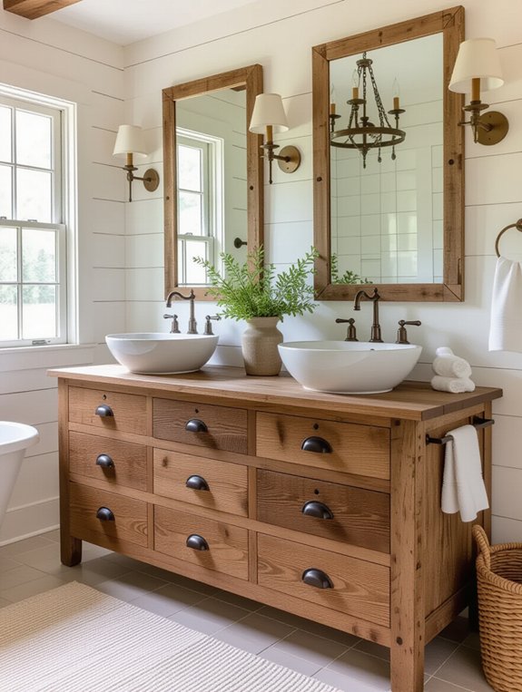 rustic eco friendly bathroom vanity