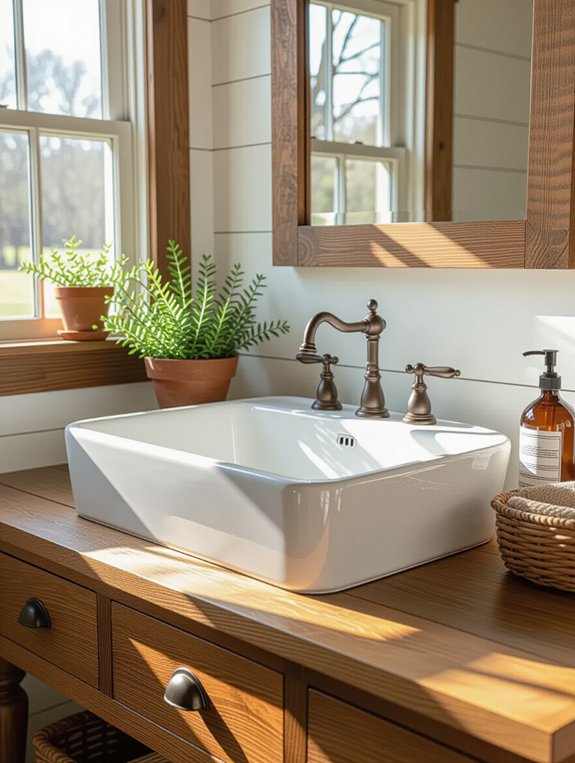 rustic farmhouse sink elegance