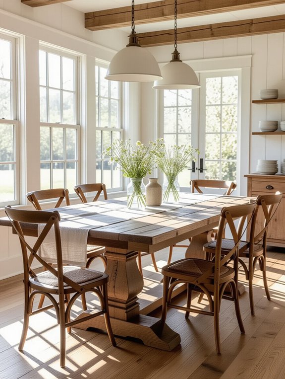 rustic handmade farmhouse tables