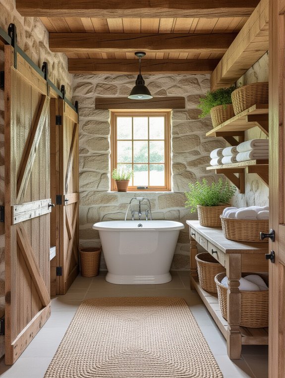 rustic laundry room design