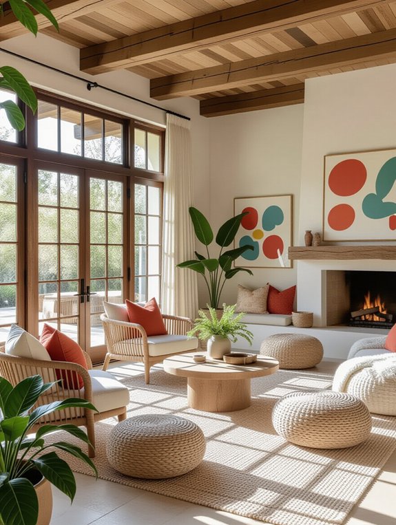 rustic outdoor living space