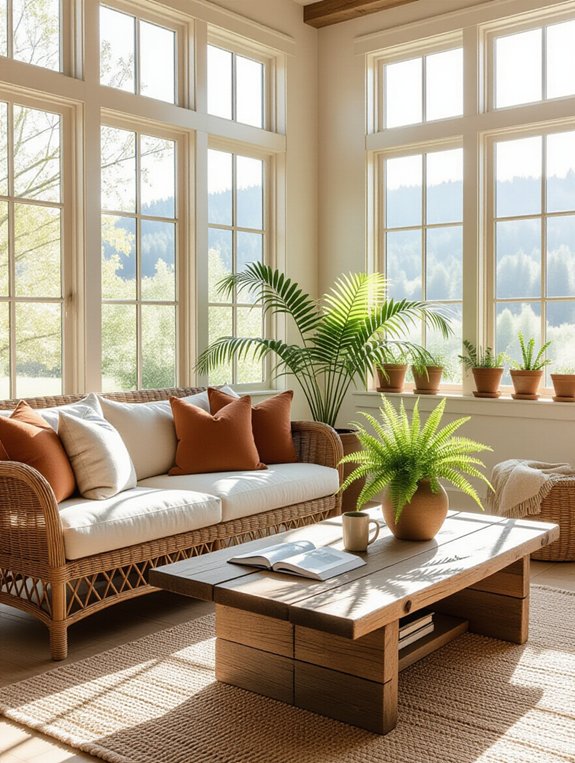 rustic sunroom design elements