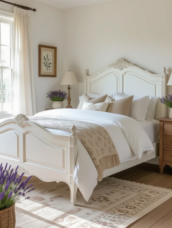 rustic vintage bedroom elegance