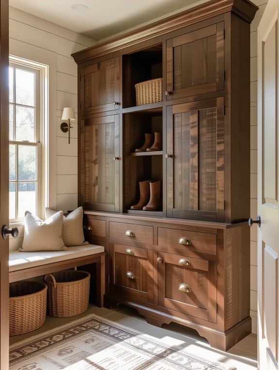 rustic warmth and functionality