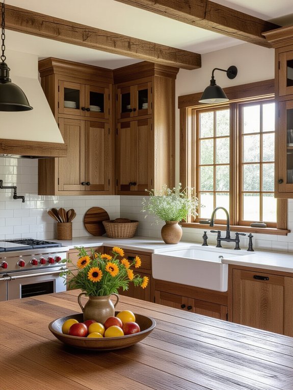 rustic warmth and functionality