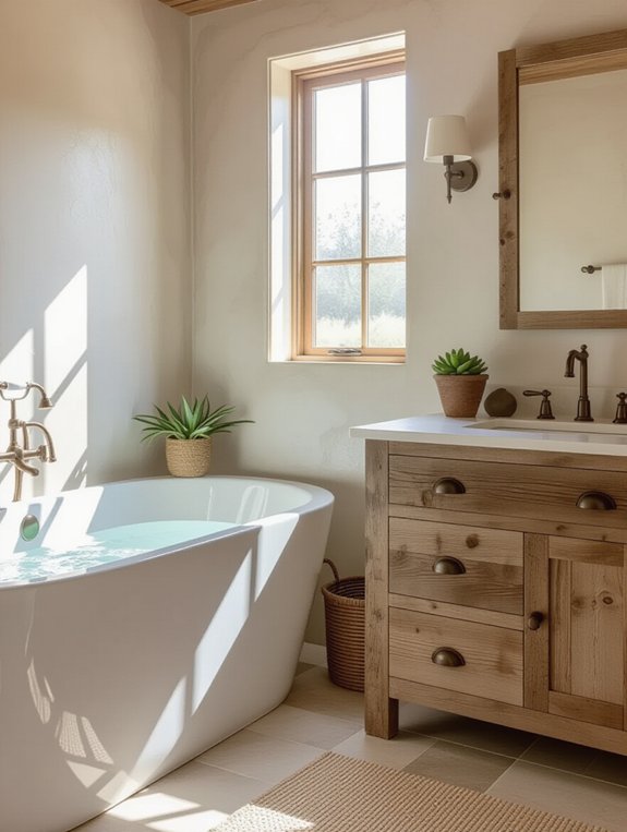 rustic warmth with wood