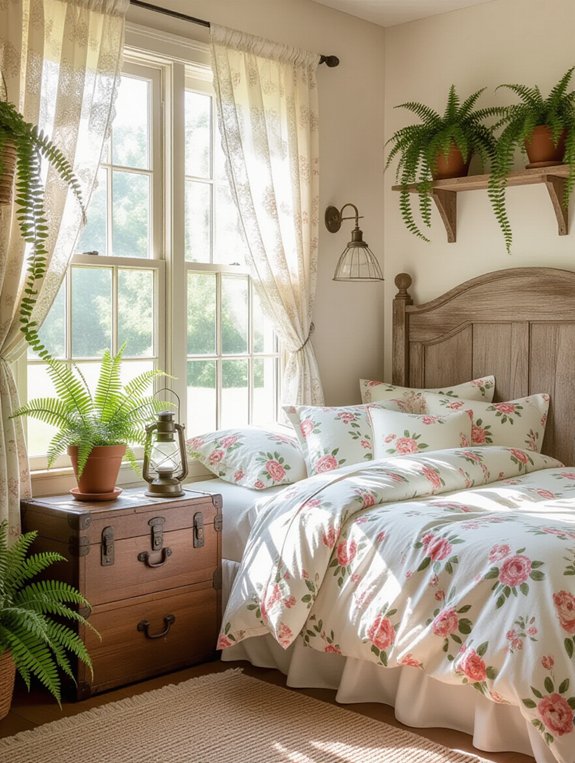 rustic wooden garden decor