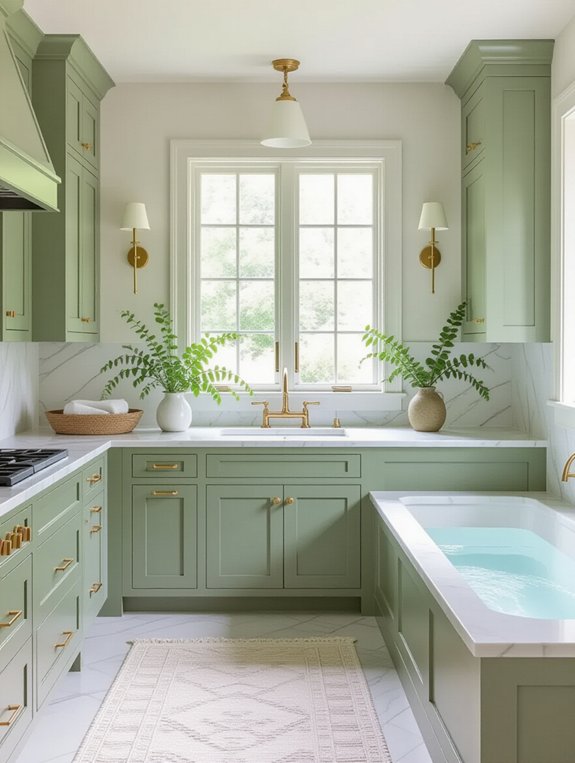 sage green elegance and calm