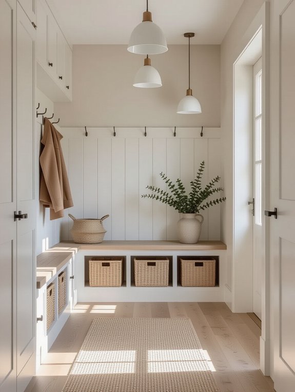 scandinavian design for mudroom