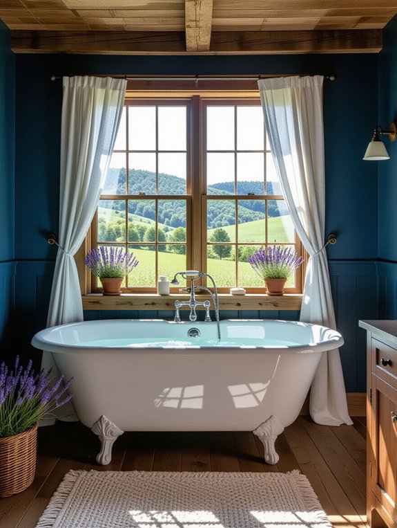 scenic views bathtubs relaxation