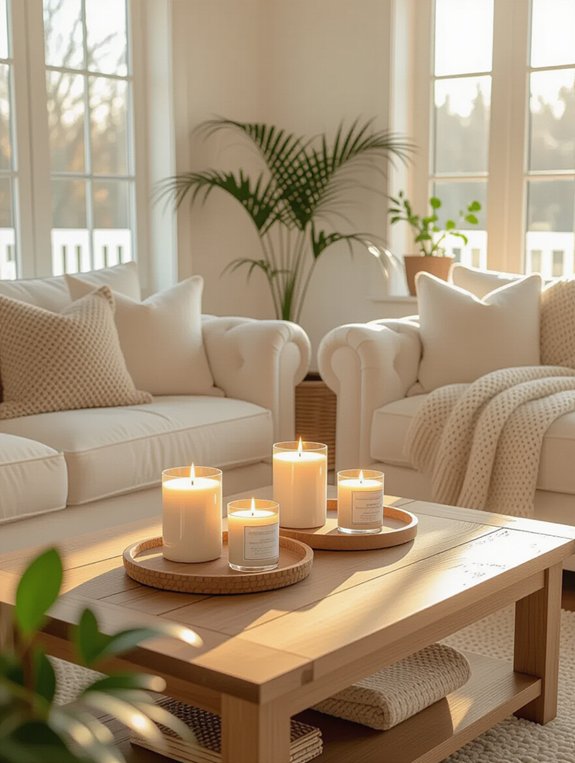 scented candles enhance ambiance