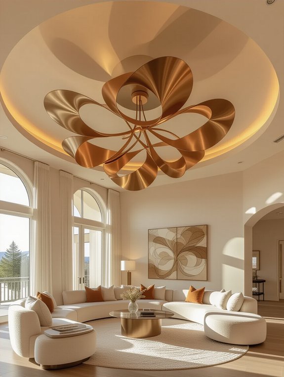 sculptural lights elevate ambiance