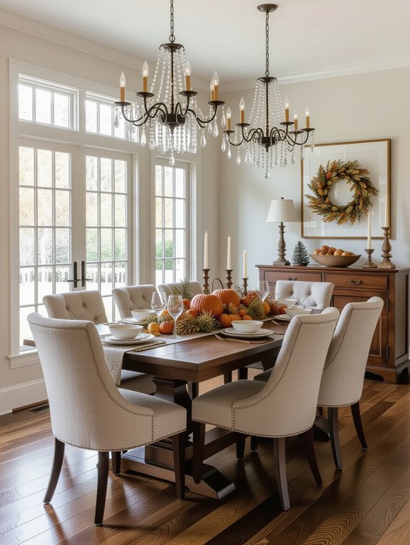 seasonal dining room decor