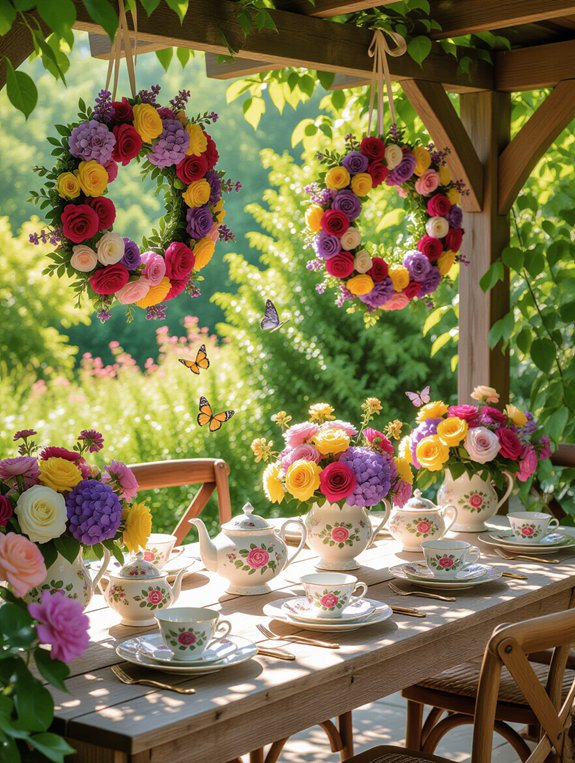 seasonal floral wreath elegance