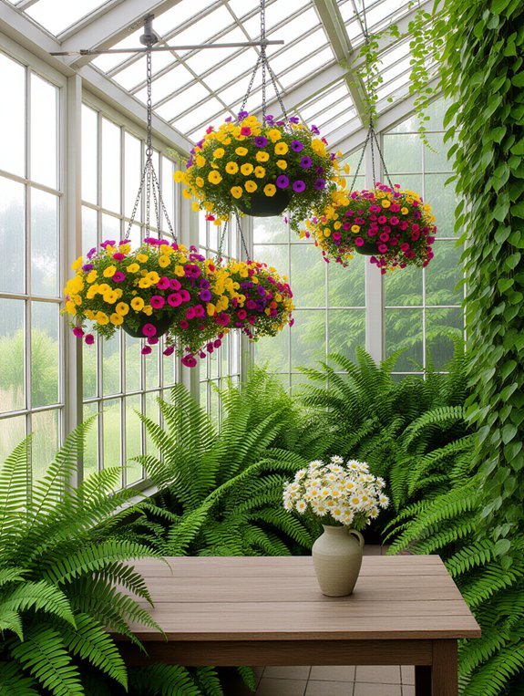 seasonal indoor flower displays
